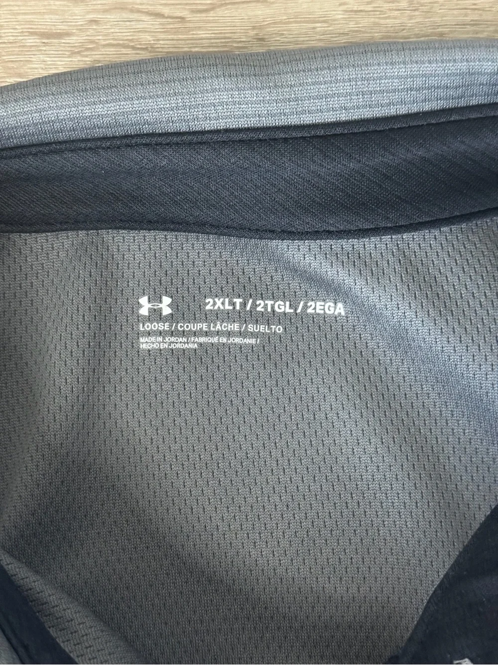 Under Armour Polo Shirt Mens 2XL Gray HeatGear Golf‎ Athletic Performance